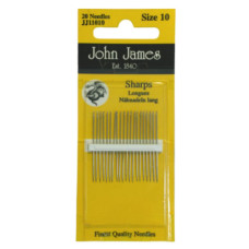 JJ11010E John James - Набір швейних голок №10, 20 шт