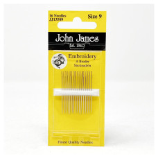 JJ13509E John James - Набір вишивальних голок №9, 16 шт