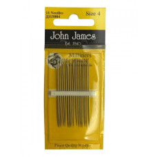 JJ15004E John James - Набір голок для французського вузлика №4, 15 шт
