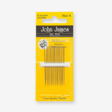 JJ15006E John James - Набір голок для французського вузлика №6, 15 шт