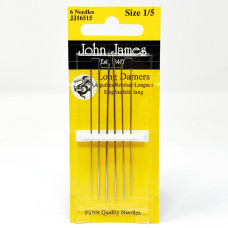 JJ16515E John James - Набір голок для штопання довга №1/5, 6 шт