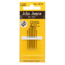 JJ18884E John James - Набір голок шеніл №18/24, 6 шт