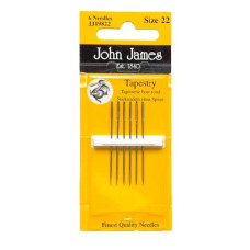 JJ19822E John James - Набір гобеленових голок №22, 6 шт