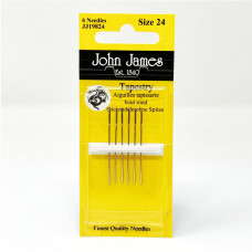JJ19824E John James - Набір гобеленових голок №24, 6 шт