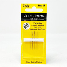 JJ19828E John James - Набір гобеленових голок №28, 6 шт