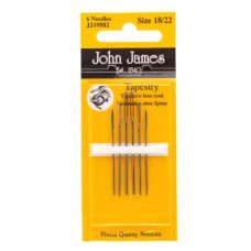 JJ19882E John James - Набір гобеленових голок №18/22, 6 шт