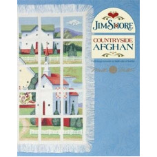 JSP004 Jim Shore Mill Hill Схема для вишивки рахунковим хрестиком - Сільська місцевість Countryside Afghan 109x91 см, папір