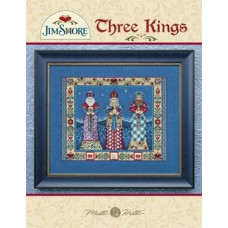 JSP006 Jim Shore Mill Hill Схема для вишивки рахунковим хрестиком - Три Короля Three Kings 32x25 см, папір