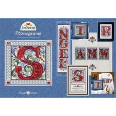 JSP007 Jim Shore Mill Hill Журнал схем для вишивки рахунковим хрестиком - Монограми Monograms , папір