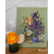К-249 Irises and Wildflowers. Іриси та польові квіти, 25х35 см. Мережка. Набір для вишивки хрестиком на Aida 14