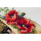 К-250 Flower Hat. Квітковий капелюх, 21х25 см. Мережка. Набір для вишивки хрестиком на Aida 16