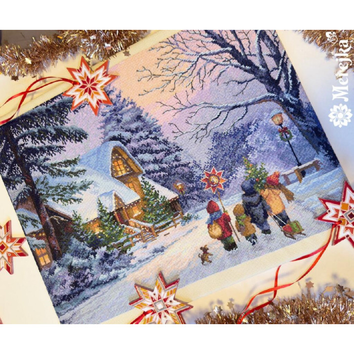 К-289 Мережка Набір для вишивки рахунковим хрестиком - Щедрик 30x41 см, Aida 16 ct