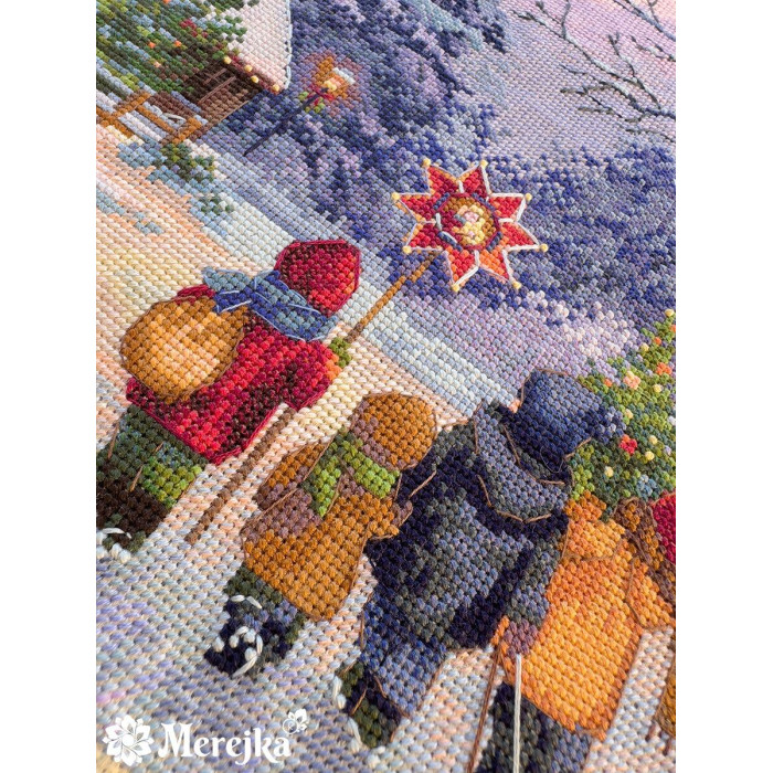 К-289 Мережка Набір для вишивки рахунковим хрестиком - Щедрик 30x41 см, Aida 16 ct
