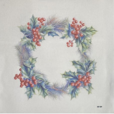 КФ-1387 Alisena Канва Zweigart Aida 16 з фоновим малюнком - 37х37 см