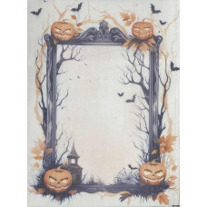 КФ-1393 Alisena Канва Zweigart Aida 16 з фоновим малюнком - 30х40 см