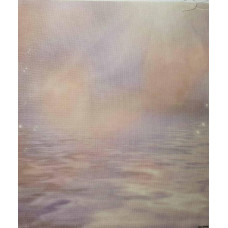 КФО-1004 Домоткане полотно 32 каунта з нанесеним фоном, 30х40 см. Alisena