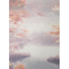 КФО-1043 Домоткане полотно 32 каунта з нанесеним фоном, 30х40 см. Alisena