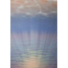 КФО-1050 Домоткане полотно 32 каунта з нанесеним фоном, 30х40 см. Alisena