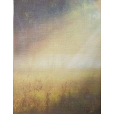 КФО-1055 Домоткане полотно 32 каунта з нанесеним фоном, 30х40 см. Alisena