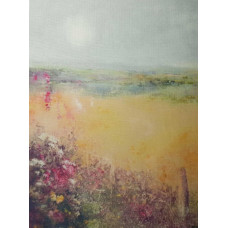 КФО-1062 Домоткане полотно 32 каунта з нанесеним фоном, 30х40 см. Alisena