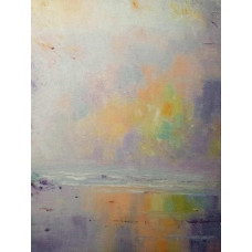 КФО-1068 Домоткане полотно 32 каунта з нанесеним фоном, 30х40 см. Alisena