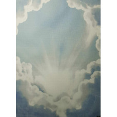 КФО-1070 Домоткане полотно 32 каунта з нанесеним фоном, 30х40 см. Alisena