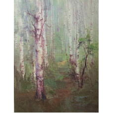 КФО-1072 Домоткане полотно 32 каунта з нанесеним фоном, 30х40 см. Alisena