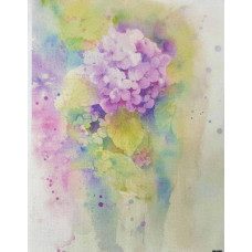 КФО-1082 Домоткане полотно 32 каунта з нанесеним фоном, 30х40 см. Alisena