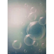 КФО-1093 Домоткане полотно 32 каунта з нанесеним фоном, 30х40 см. Alisena