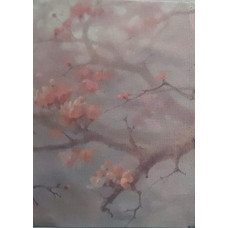 КФО-1100 Домоткане полотно 32 каунта з нанесеним фоном, 30х40 см. Alisena