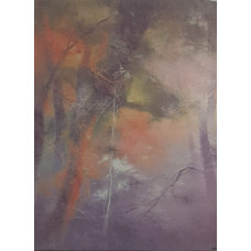 КФО-1101 Домоткане полотно 32 каунта з нанесеним фоном, 30х40 см. Alisena