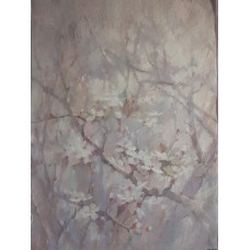 КФО-1106 Домоткане полотно 32 каунта з нанесеним фоном, 30х40 см. Alisena