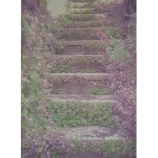 КФО-1107 Домоткане полотно 32 каунта з нанесеним фоном, 30х40 см. Alisena