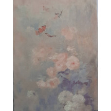 КФО-1120 Домоткане полотно 32 каунта з нанесеним фоном, 30х40 см. Alisena