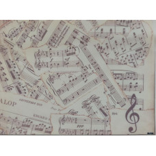 КФО-1163 Домоткане полотно 32 каунта з нанесеним фоном, 30х40 см. Alisena