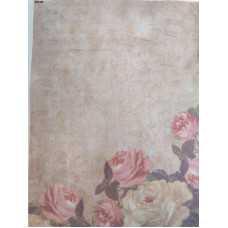 КФО-1203 Домоткане полотно 32 каунта з нанесеним фоном, 30х40 см. Alisena