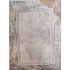 КФО-1205 Домоткане полотно 32 каунта з нанесеним фоном, 30х40 см. Alisena