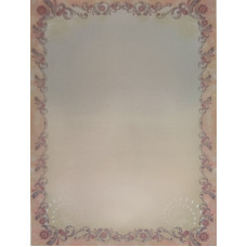 КФО-1208 Домоткане полотно 32 каунта з нанесеним фоном, 30х40 см. Alisena