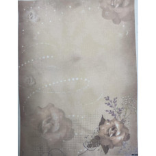 КФО-1214 Домоткане полотно 32 каунта з нанесеним фоном, 30х40 см. Alisena