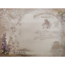 КФО-1242 Домоткане полотно 32 каунта з нанесеним фоном, 30х40 см. Alisena