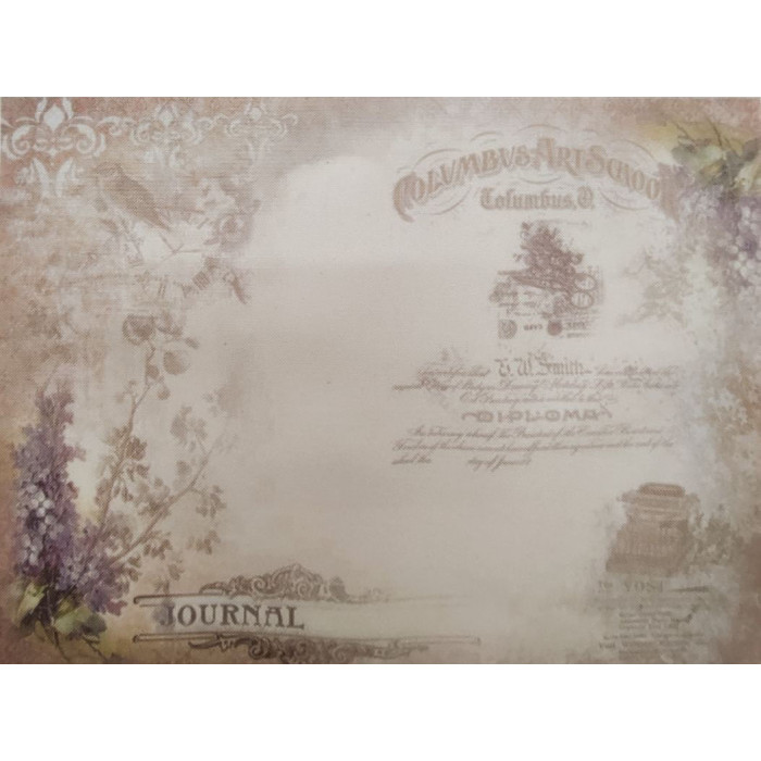 КФО-1242 Домоткане полотно 32 каунта з нанесеним фоном, 30х40 см. Alisena