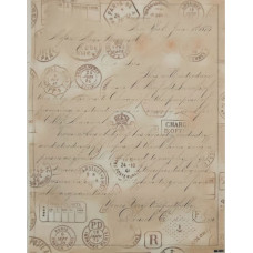 КФО-1251 Домоткане полотно 32 каунта з нанесеним фоном, 30х40 см. Alisena