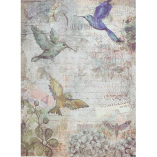 КФО-1255 Домоткане полотно 32 каунта з нанесеним фоном, 30х40 см. Alisena