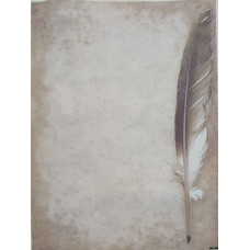 КФО-1268 Домоткане полотно 32 каунта з нанесеним фоном, 30х40 см. Alisena