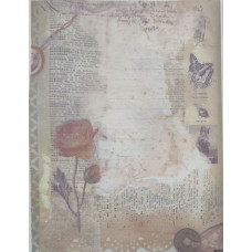 КФО-1273 Домоткане полотно 32 каунта з нанесеним фоном, 30х40 см. Alisena