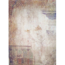 КФО-1285 Домоткане полотно 32 каунта з нанесеним фоном, 30х40 см. Alisena