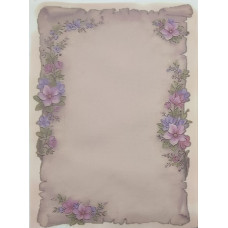 КФО-1293 Домоткане полотно 32 каунта з нанесеним фоном, 30х40 см. Alisena