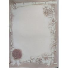 КФО-1297 Домоткане полотно 32 каунта з нанесеним фоном, 30х40 см. Alisena