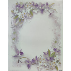 КФО-1298 Домоткане полотно 32 каунта з нанесеним фоном, 30х40 см. Alisena