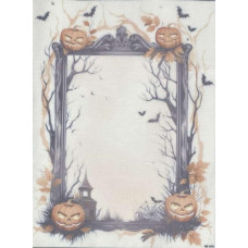 КФО-1393 Alisena Тканина рівномірного переплетення 32 каунта з нанесеним фоном - 30х40 см